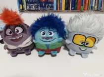 Set 3 mascote TROLLS  originale