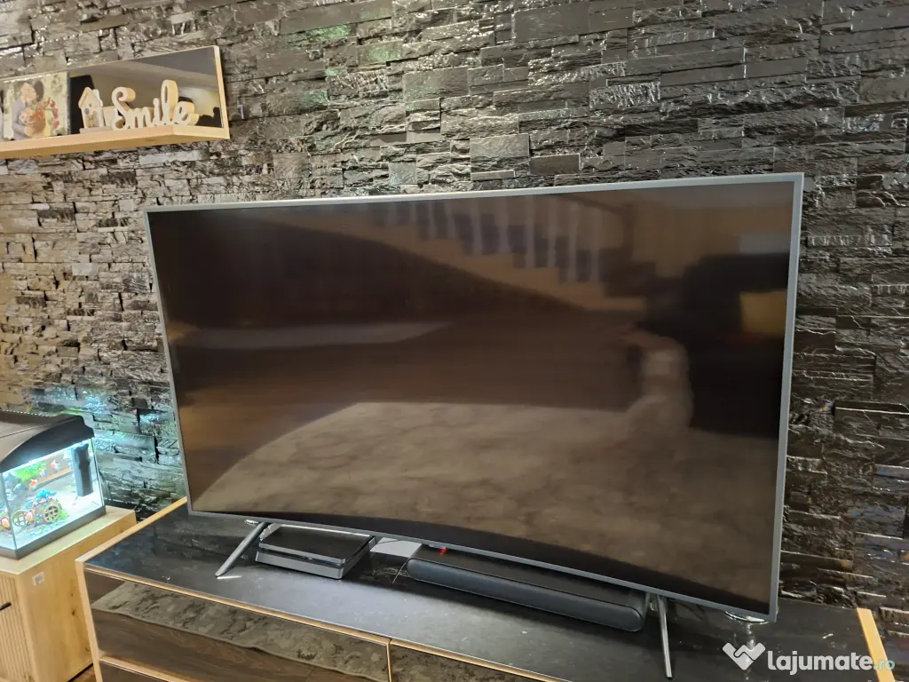 Televizor Smart LED Curbat Samsung 65TU8372, 163 cm, 4K Ultra HD, HDR
