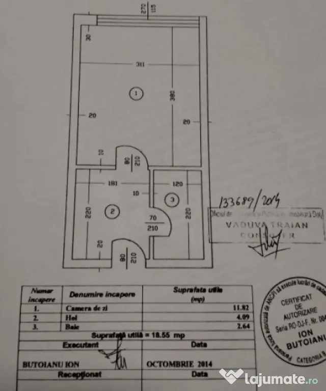Garsonieră tip Cameră de cămin | Valea Roșie – fost St