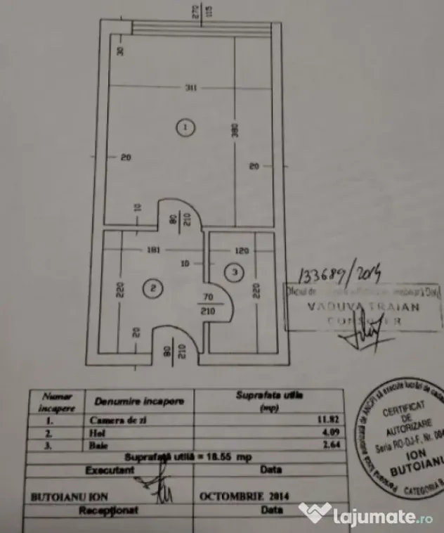 Garsonieră tip Cameră de cămin | Valea Roșie – fost St