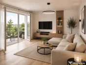 Dublu confort: 2 camere decomandate, 2 bai, 2 balcoane, clas