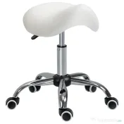 HOMCOM scaun pentru salon, tip sa 52×53×49-61cm, crem 
