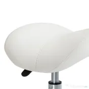 HOMCOM scaun pentru salon, tip sa 52×53×49-61cm, crem 