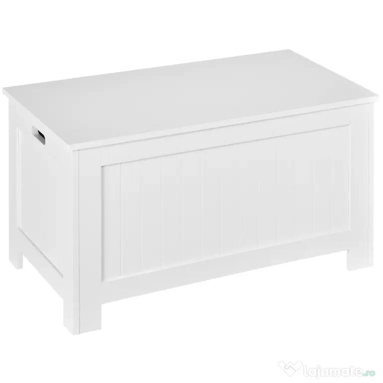 HOMCOM Banca de Depozitare din MDF Deschidere cu Blocare de siguranta 81x40x46cm