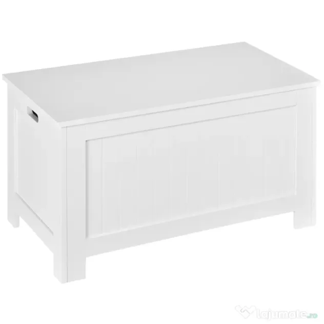 HOMCOM Banca de Depozitare din MDF Deschidere cu Blocare de siguranta 81x40x46cm