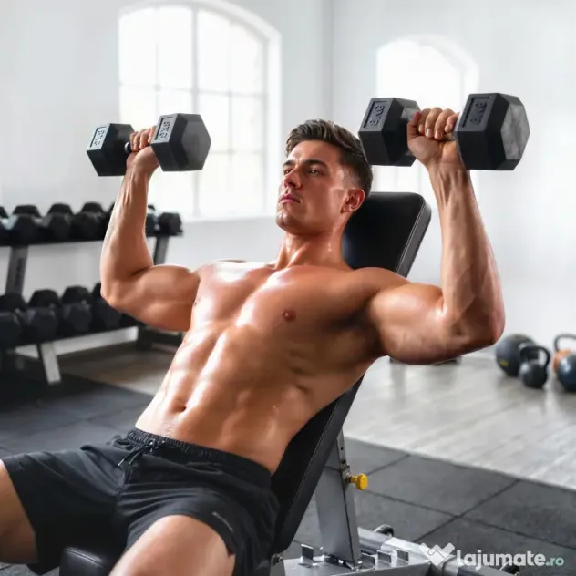 HOMCOM Set Gantere Sală 2 x 8 kg cu Mâner Antiderapant pentru Fitness Acasă, Negru