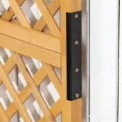 Outsunny Jardiniera Verticala Lemn Galben 90×45×180 cm – Brad & Design Vertical