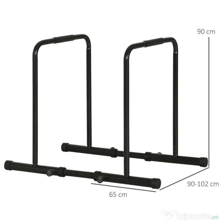Statie SPORTNOW cu conector de siguranta, bara de scufundare reglabila pe inaltime si lungime, pentru antrenamentul la gimnastica acasa