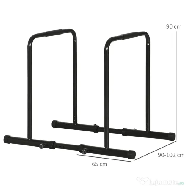 Statie SPORTNOW cu conector de siguranta, bara de scufundare reglabila pe inaltime si lungime, pentru antrenamentul la gimnastica acasa