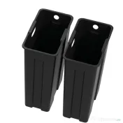 HOMCOM Coș de Gunoi cu 2 Compartimente de 20L cu Închidere Silențioasă, din Oțel Inoxidabil și PP, 45.8x36x51.6 cm 