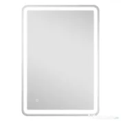 HOMCOM Oglindă de Baie Touch 70x100 cm cu LED 3 Tonuri de Lumină și Antiaburire 