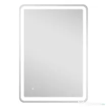 HOMCOM Oglindă de Baie Touch 70x100 cm cu LED 3 Tonuri de Lumină și Antiaburire