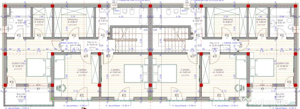 Duplex cu 4 camere in Chinteni zona centrala