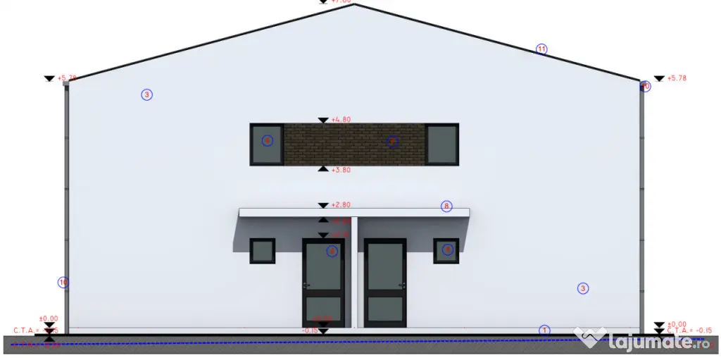 Duplex cu 4 camere in Chinteni zona centrala