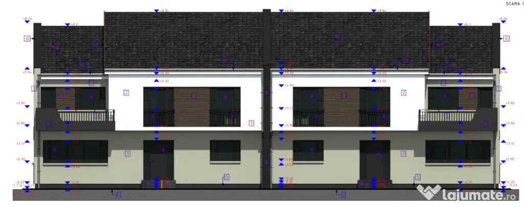 Duplex cu 4 camere in Chinteni zona centrala