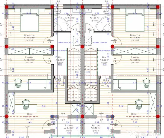 Duplex cu 4 camere in Chinteni zona centrala