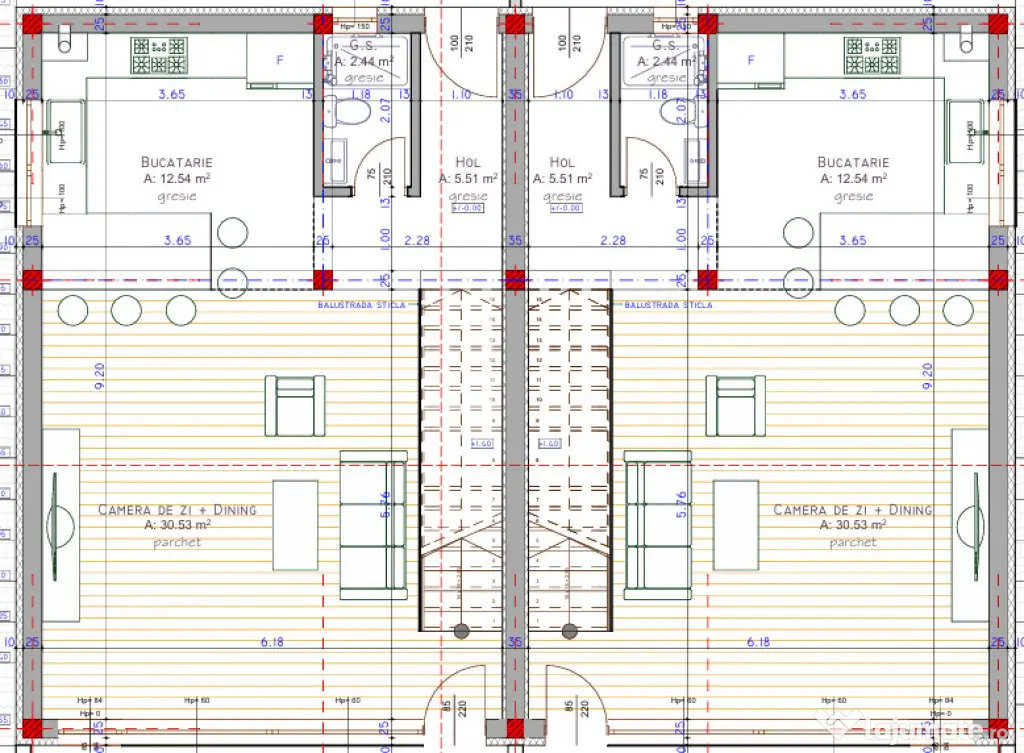 Duplex cu 4 camere in Chinteni zona centrala