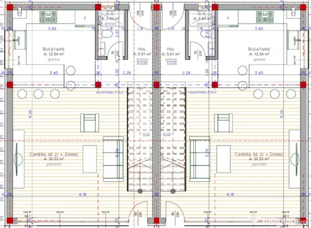 Duplex cu 4 camere in Chinteni zona centrala