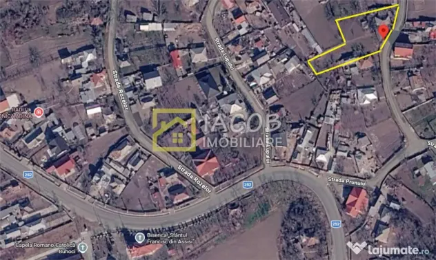 Teren 1541 mp sat comuna Buhoci str Prunului jud Bacau