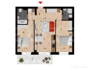 Apartament 3 camere, 64mp, Semifinisat, Parcare + Boxa, zona 