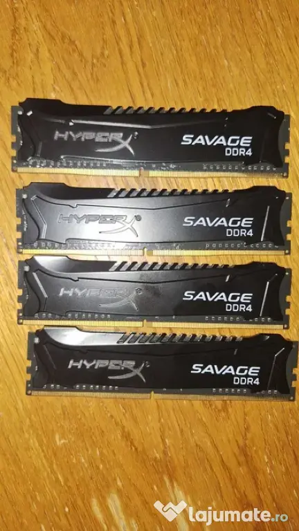 Memoriile RAM 16GB HyperX Savage 16GB 2666 mghz CL 13 4*4 quad-channel