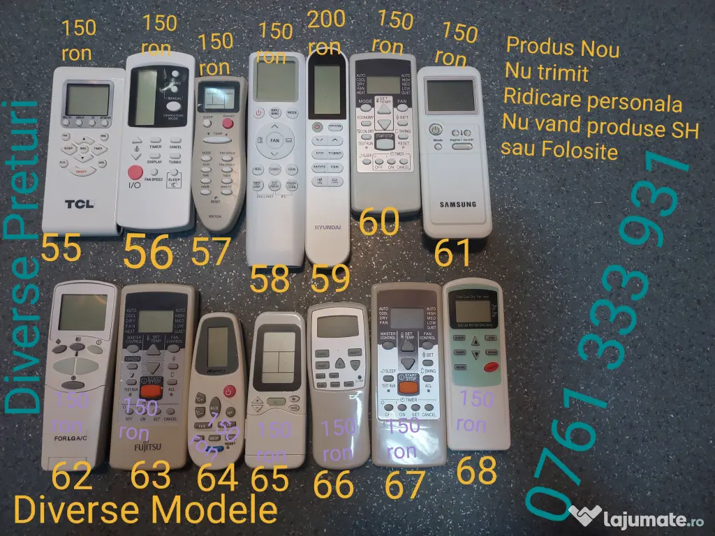 Telecomenzi Aer Conditionat Vortex Aux Neo Zephir Electrolux Lg Heinner Samsung