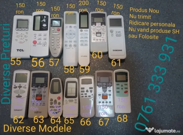 Telecomenzi Aer Conditionat Vortex Aux Neo Zephir Electrolux Lg Heinner Samsung