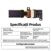 Mini Voltmetru Digital OLED Ultra Subtire inalta precizie DC 0-30V 