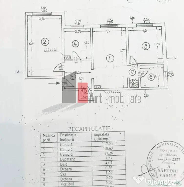 Apartament 3 Camere Rahova, Centrală Proprie – Mobilat...