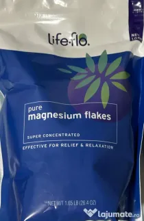 Fulgi de magneziu, Life-flo, relaxant muscular, pentru folosit in cada.