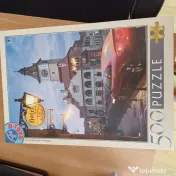 Puzzle cu imagine Piața Sfatului din Brașov, 500 de piese 