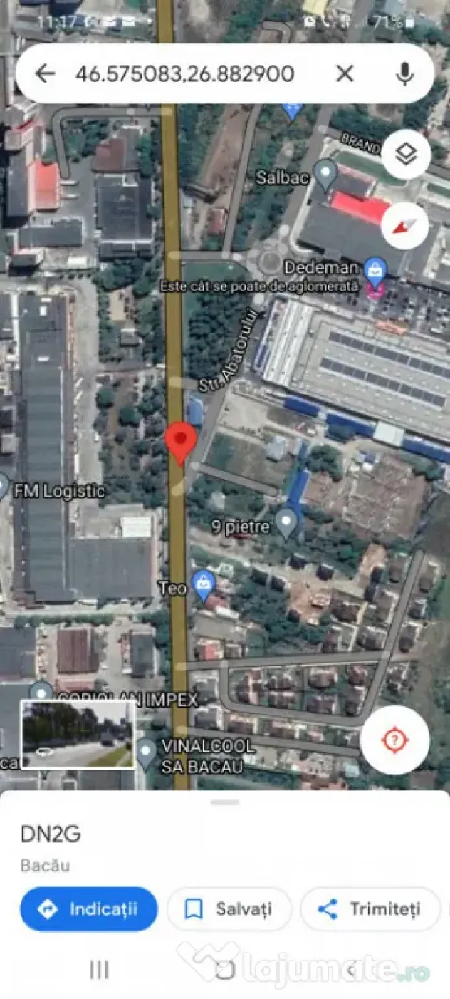 Teren Calea Moinești Dedeman - Parc Auto - Publicitate Str