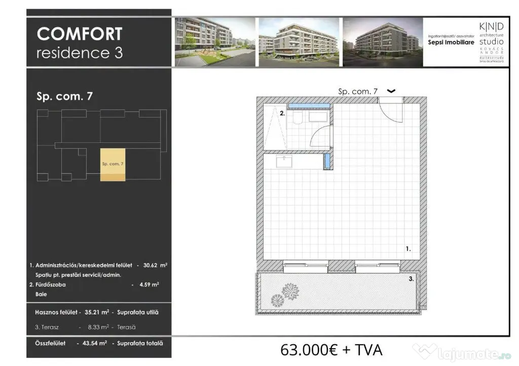 Spatii comerciale noi de vânzare în Sfântu Gheorghe