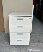 Stoc 100 buc Rollbox cu 4 Sertare finisaj lemn deschis; Casatiera 72x43x60 cm 