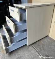 Stoc 100 buc Rollbox cu 4 Sertare finisaj lemn deschis; Casatiera 72x43x60 cm 