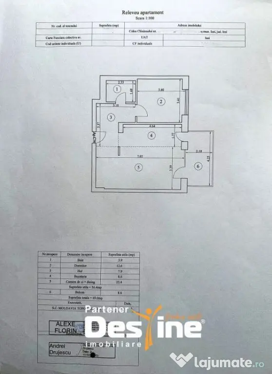 Apartament 2 camere 65 mp mobilat utilat premium