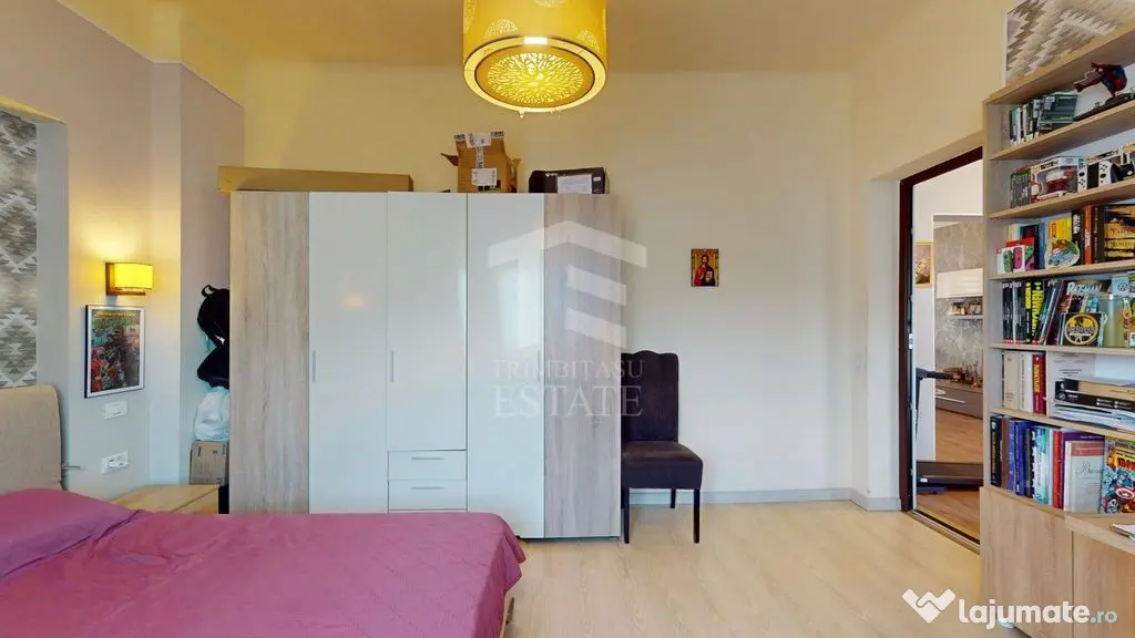 Apartament interbelic cu 3 camere, 124 mp, vis-à-vis de