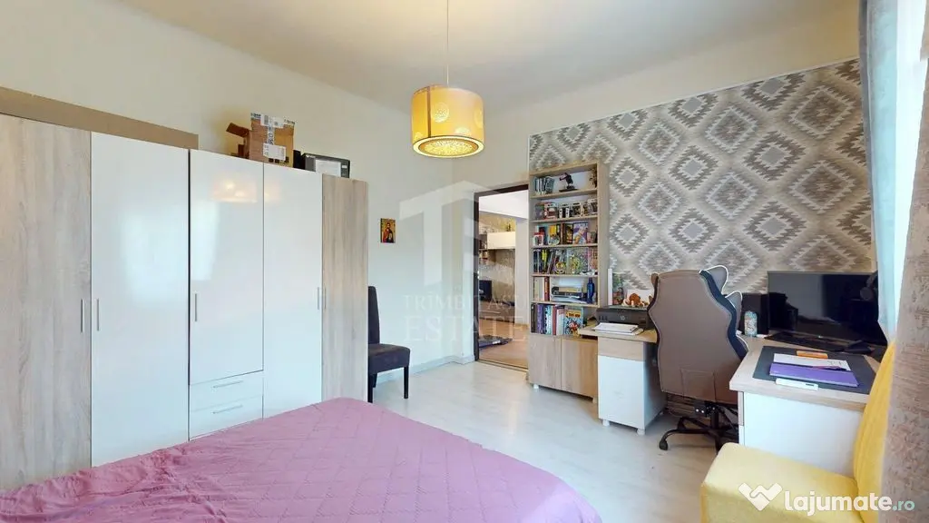 Apartament interbelic cu 3 camere, 124 mp, vis-à-vis de