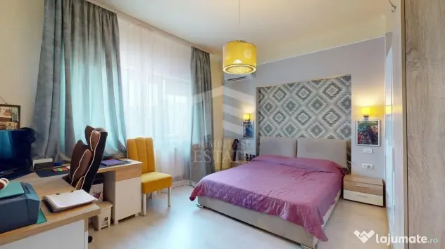 Apartament interbelic cu 3 camere, 124 mp, vis-à-vis de
