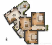 Apartament cu 4 camere si terasa si curte proprie, langa ...