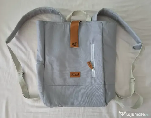 Rucsac gri, extensibil, nou. Kozel.