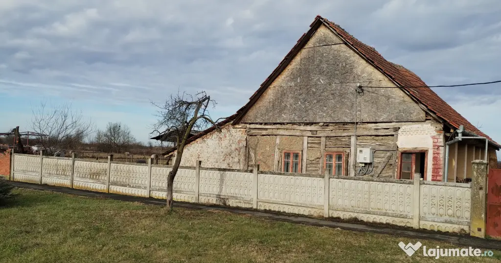 Casa veche din 1955 si teren intravilan 6153 mp,Localitate Sinersig,Jud Timis