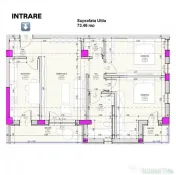Apartament intabulat cu 3 camere 2 bai zona Pictor Brana din