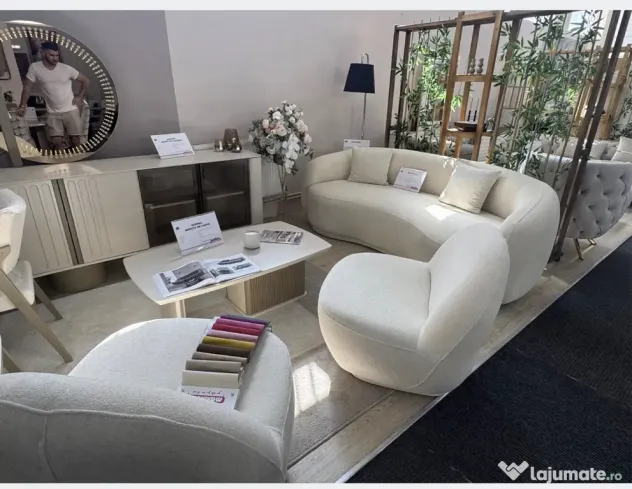 Canapea set cu 2 fotolii