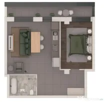 Apartament 2 camere 53,11mp ansamblu NZEB, zona Terra