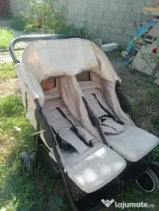 Cărucior dublu pentru gemeni 