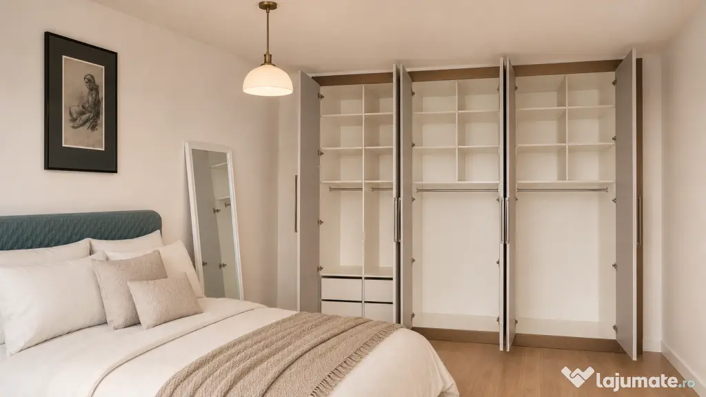 Dressing la comandă 286 Latime × 247 Inaltime × 60 cm Adancime, 6 uși, 4 sertare