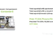 Garsonieră modernă cu terasă Green Residence – Communit 