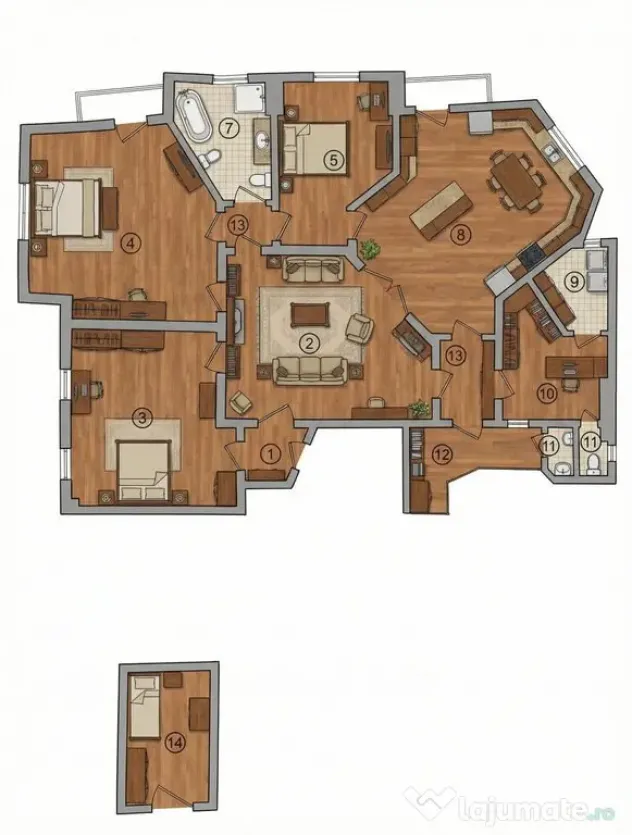 Povestea unui apartament rar, pe Jules Michelet - Piata Roma