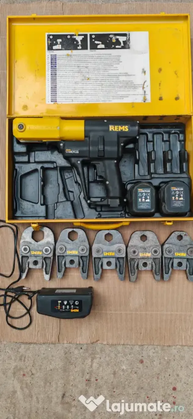Vând presă Rems pentru presare fitinguri instalati